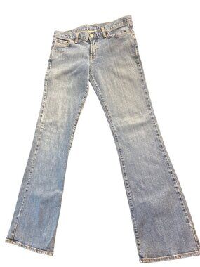Vintage Lucky Brand Dungarees Gene Montesano Mid Rise Flare Jeans 8/29 USA